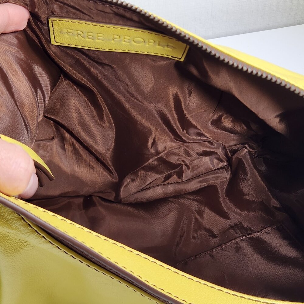 Free People Yellow Leather Shoulder Bag - Picture 4 of 8